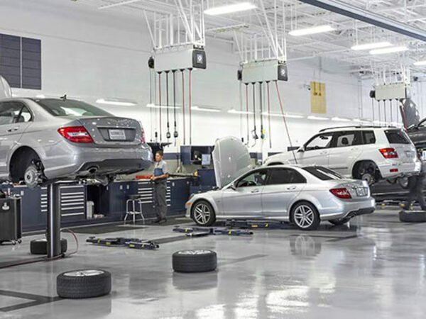 A image of mercedes service center